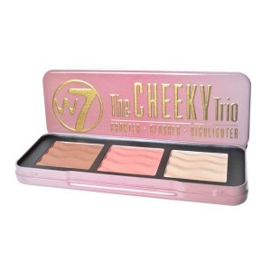 W7 The Cheeky Trio Bronzer, Blusher and Highlighter Powder Palette W7 The Cheeky Trio Bronzer, Blusher and Highlighter Powder Palette