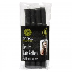Enrico Shonalli Bendy Hair Roller, Pack of 8