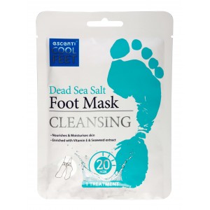 Escenti Cool Feet Foot Mask Sock ~ Dead Sea Salt