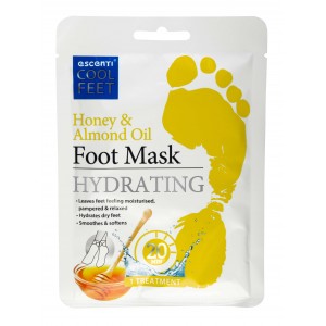 Escenti Cool Feet Foot Mask Sock ~ Honey And Almond Oil