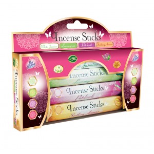 Pan Aroma Pack of 60 Incense Sticks ~ Lemon Grass, Patchouli, Warming Aroma, White Jasmine