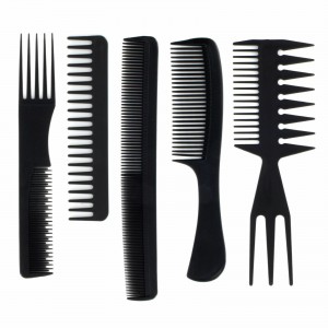 5 Piece Hair Comb Set, Detangle, Tease Hair Styling