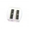 Body Collection Duo Cosmetic Pencil Sharpener ~ White