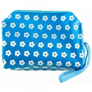 Floral Makeup Bag ~ Blue