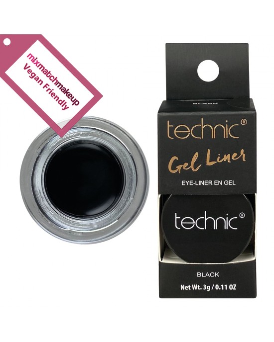 Technic Gel Pot Liner Eyeliner ~ Black, Eye Liner, Technic Cosmetics 