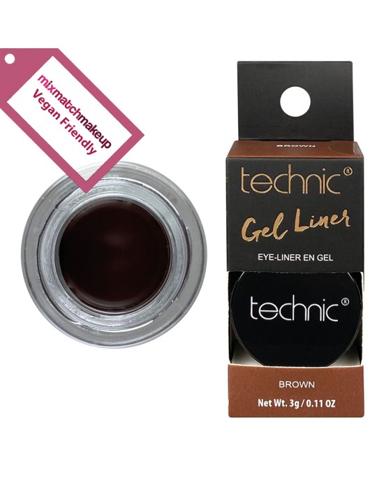 Technic Gel Pot Liner Eyeliner ~ Brown, Eye Liner, Technic Cosmetics 