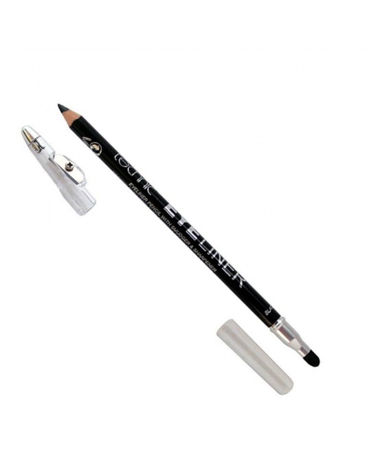 Technic Eyeliner Pencil With Sharpener & Smudger Black, Eyes, Technic Cosmetics 