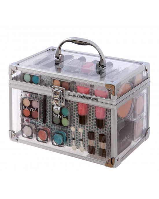 Technic Essentials Clear Carry Case Make-up Set Travel Ideal Gift, Gift Ideas, Technic Cosmetics 