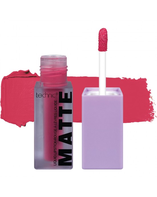 Technic Matte Liquid Lipsticks ~ Pink Fizz, Lipstick, Technic Cosmetics 