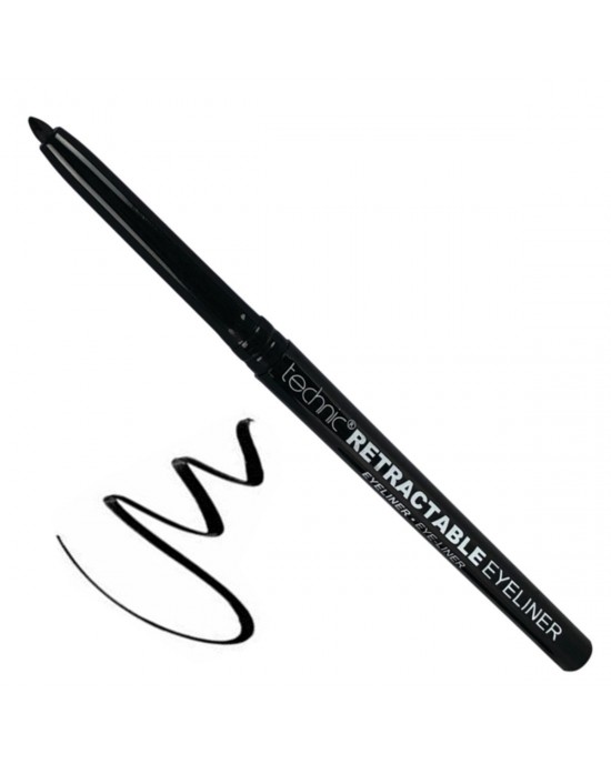 Technic Twist Up Retractable Kohl Eyeliner Liner - Black, Eye Liner, Technic Cosmetics 