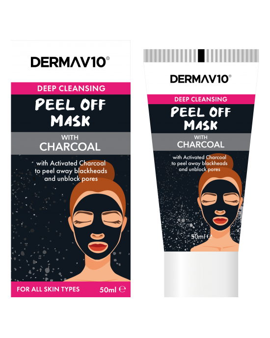 Galaxy aktivering udpege Derma V10 Charcoal Peel Off Mask - Affordable Makeup For ...