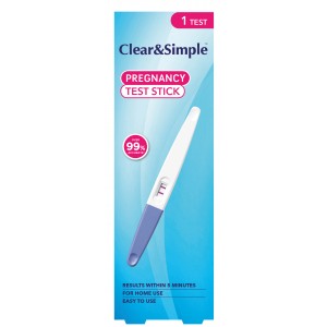 Clear & Simple Pregnancy Test Stick 
