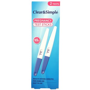 Clear & Simple Pregnancy Test Twin Pack