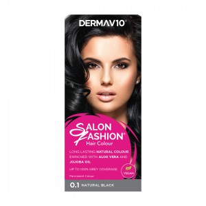Salon Fashion Permanent Hair Colour ~ Natural Black - 0.1