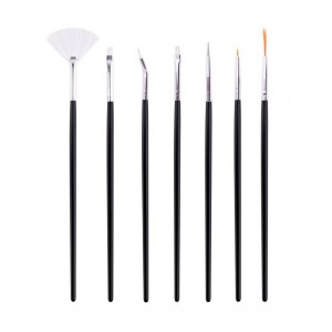 7 Assorted Nail Art Brushes