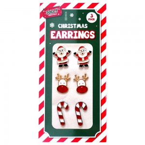 Christmas Stud Earrings ~ Santa