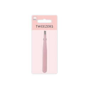 Pink Slanted Tweezers
