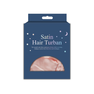 Satin Hair Turban ~ Peach