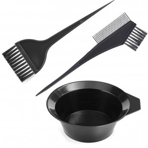 3 Piece Hair Tinting Colouring Brush and Bowl Set