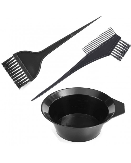 3 Piece Hair Tinting Colouring Brush and Bowl Set - Affordable ...