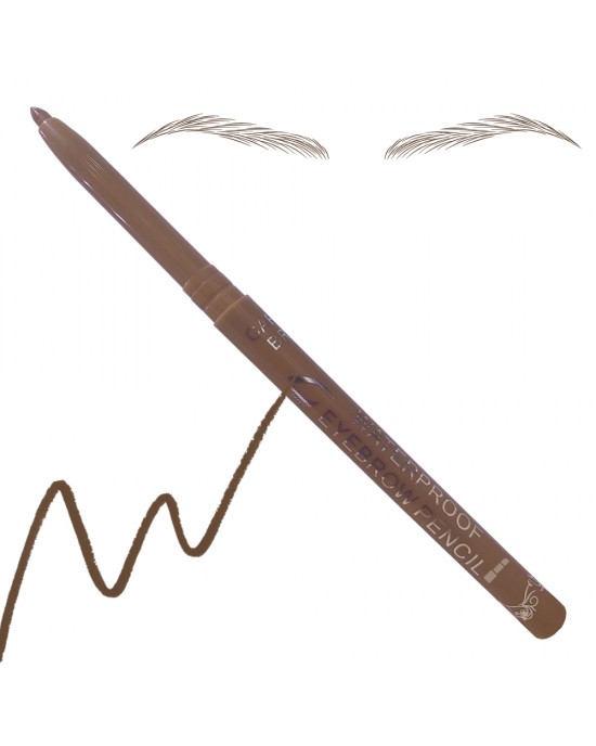 Lilyz Waterproof Twist Up Eyebrow Pencil ~ Caramel Brown, Eyebrow Liner & Definition, Lilyz 