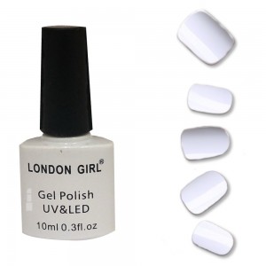 London Girl Gel UV / LED Nail Polish ~ 01 - White