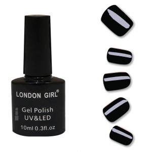 London Girl Gel UV / LED Nail Polish ~ 02 - Black