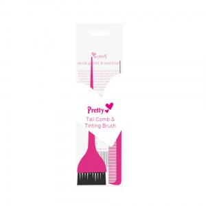 Pretty Tail Comb & Tinting Brush ~ Pink