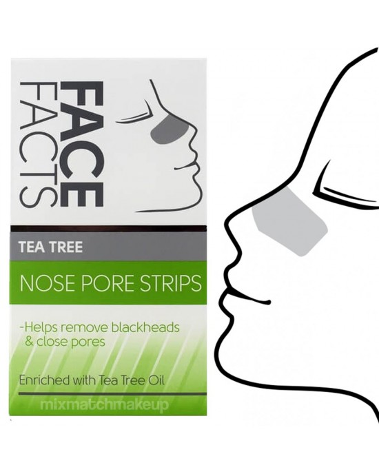 Face Facts Deep Cleansing Nose Pore Strips ~  Tea Tree, Body, Hand and Skin Care, Face Facts 