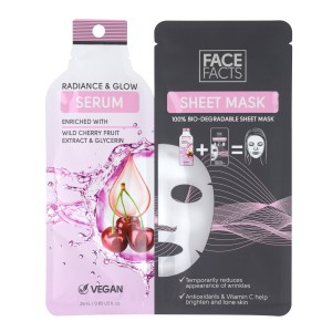 Face Facts Infused Serum Sheet Face Mask ~ Radiance & Glow
