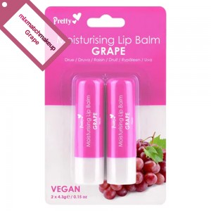 Pretty Lip Balm Twin Pack ~ Grape