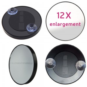 12x Enlargement  Magnifying Mirror with 2 Suction Cups