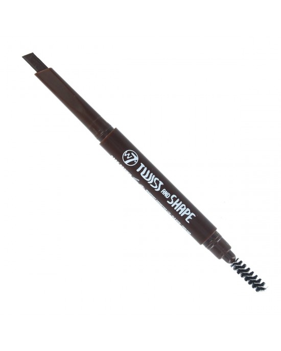 W7 Twist And Shape Angled Eyebrow Pencil With Spoolie ~ Dark Brown, Eyebrow Liner & Definition, W7 Cosmetics 
