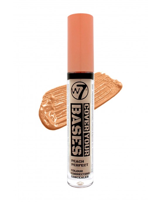 W7 Cover Your Bases Colour Correcting Concealer ~ Peach Perfect, Concealer & Correctors, W7 Cosmetics 