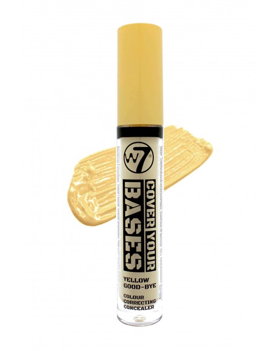 W7 Cover Your Bases Colour Correcting Concealer ~ Yellow Good-Bye, Concealer & Correctors, W7 Cosmetics 