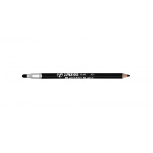 W7 Super Gel Pencil With Smudger - Blackest Black
