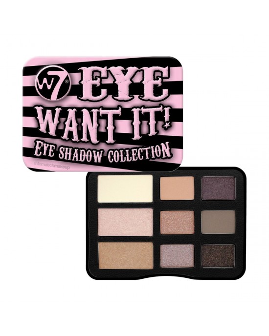W7 Eye Want it! Eye Shadow Palette, W7 Eyeshadow Palettes, W7 Cosmetics 