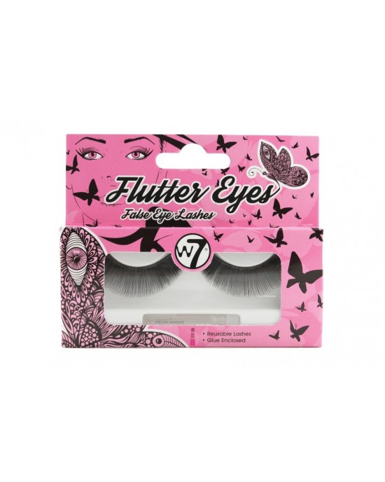 W7 Flutter Eyes Reusable False Eyelashes ~ EL01, False Eyelashes, W7 Cosmetics 