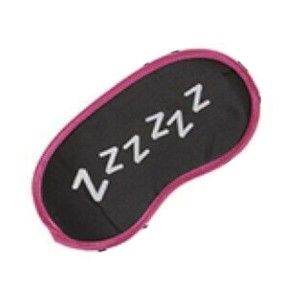 Satin Sleep Eye Mask ~ Z Z Z Z Z Z (Black)