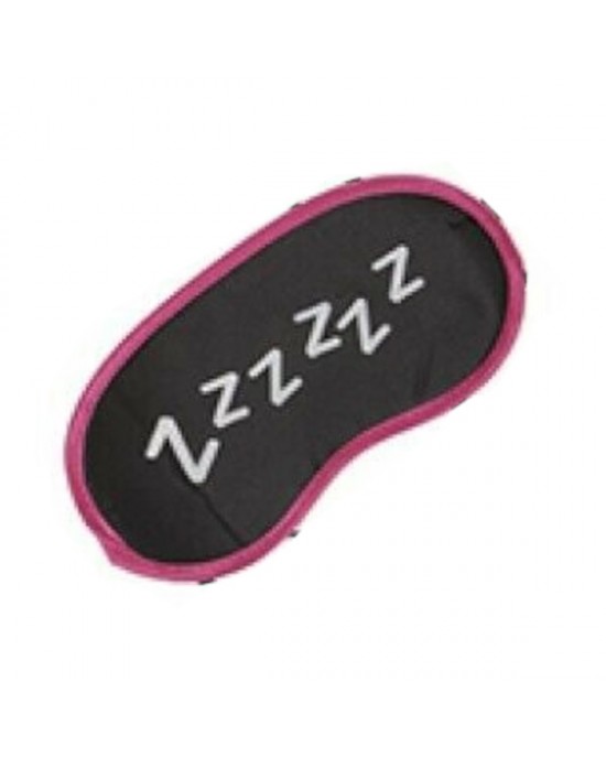 Satin Sleep Eye Mask ~ Z Z Z Z Z Z (Black), Tools,  