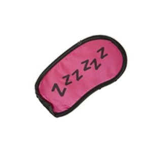 Satin Sleep Eye Mask ~ Z Z Z Z Z Z (Pink)