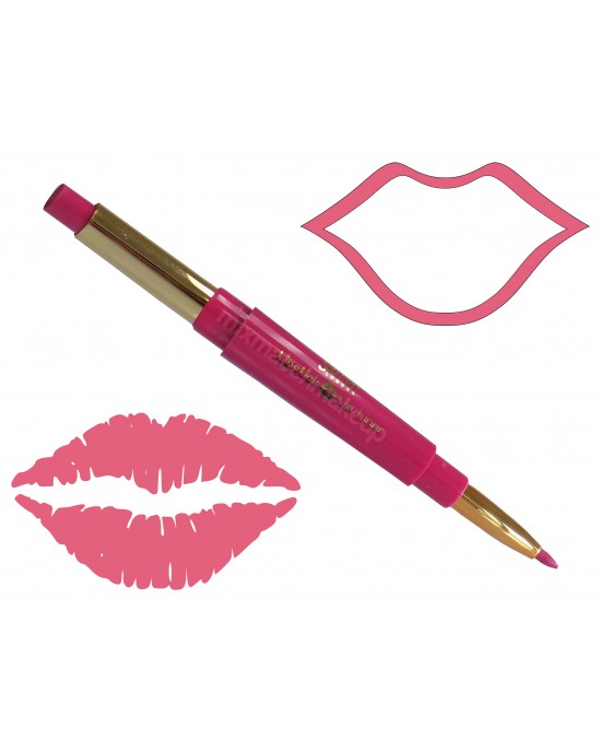 Saffron Duo Lipstick and Twist up Lip Liner ~ 01 Rose Ice, Lip Liner, Saffron London Cosmetics 