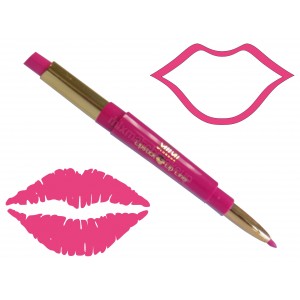 Saffron Duo Lipstick and Twist up Lip Liner ~ 03 Party Pink