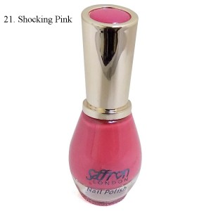 Saffron Nail Polish ~ 21 - Shocking Pink