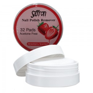 Saffron Scented Nail Varnish Remover Pads ~ Strawberry